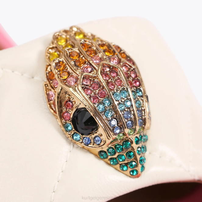 Kurt Geiger mujer sandalia plana london kensington 2LPR348 | calzados combinación de huesos